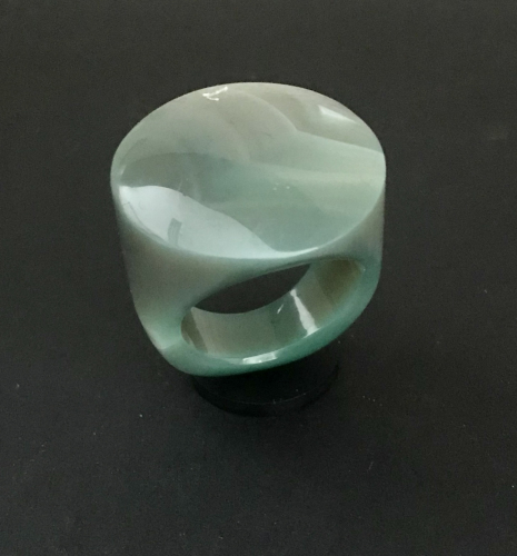 Streifen Achat-Ring grün